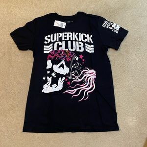 AEW NJPW Young Bucks The Elite Bullet Club “Superkick Club” T-Shirt